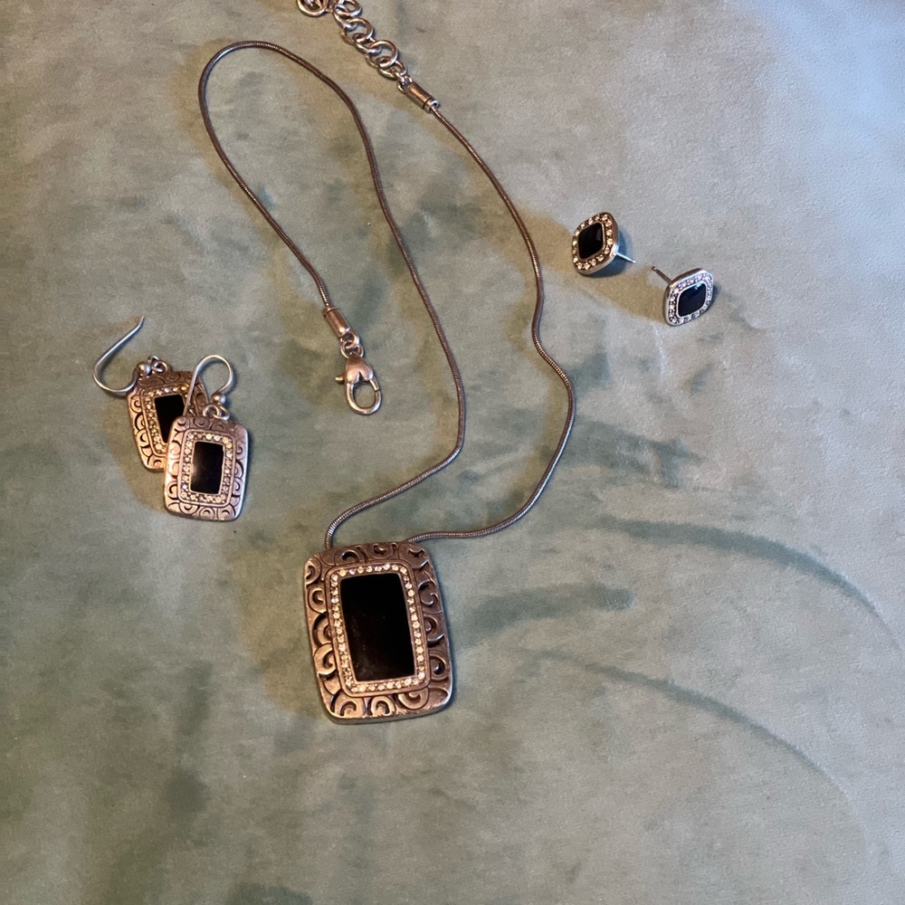 Brighton necklace and two pairs of earrings
